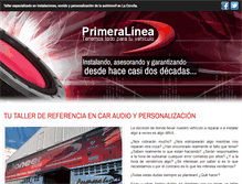 Tablet Screenshot of primeralineacaraudio.com